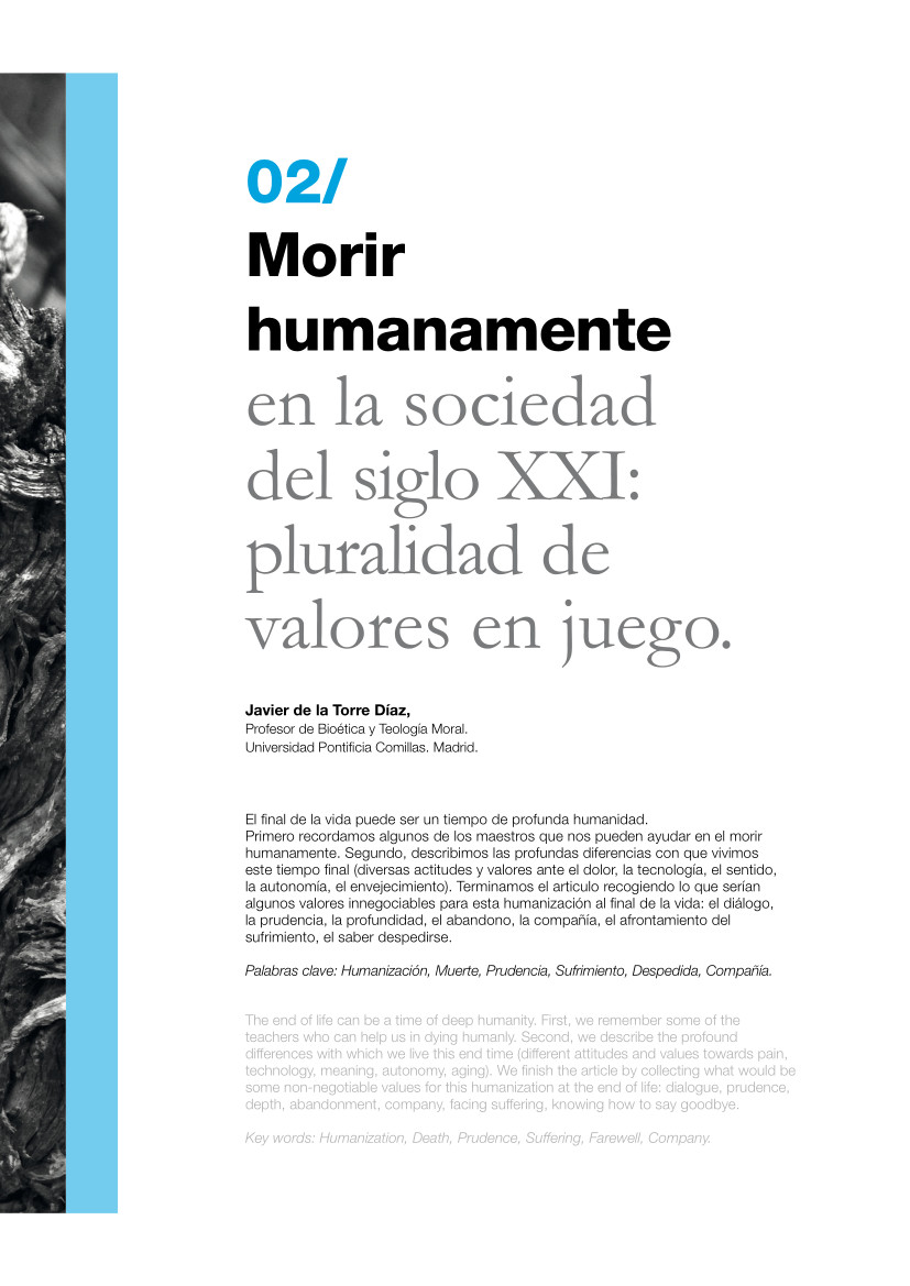 02_de la Torre 331 | 02 Morir humanamente en la sociedad del siglo XXI: pluralidad de valores en juego
