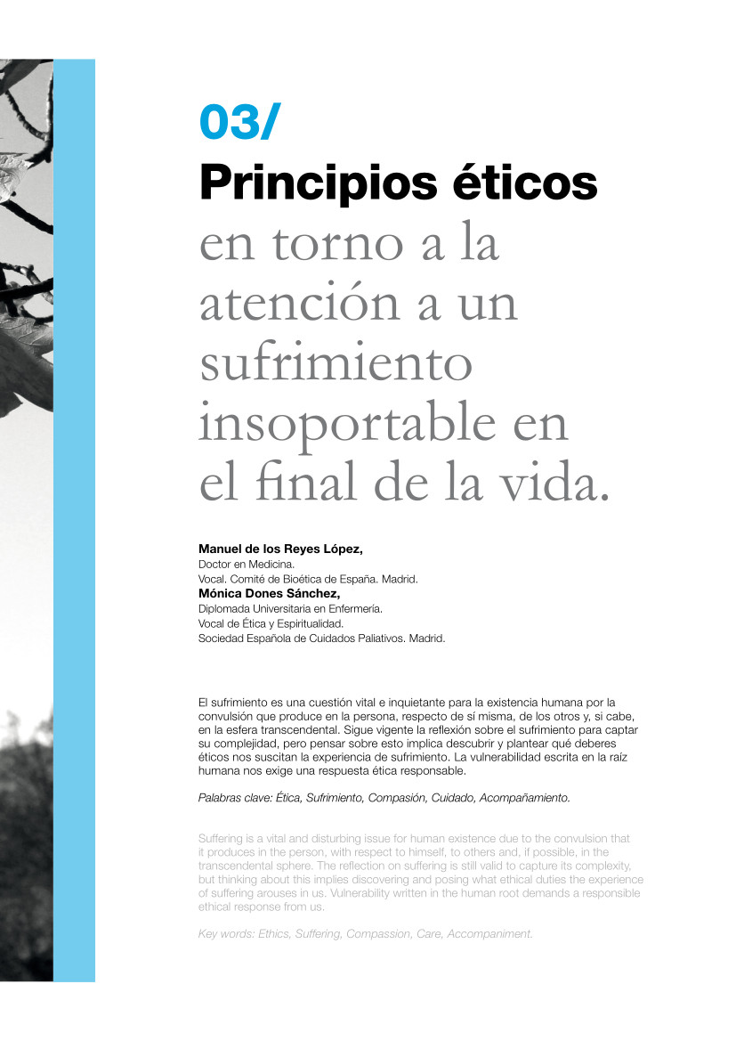 03_Reyes_Dones 331 | 03 Principios éticos en torno a la atención a un sufrimiento insoportable en el final de la vida