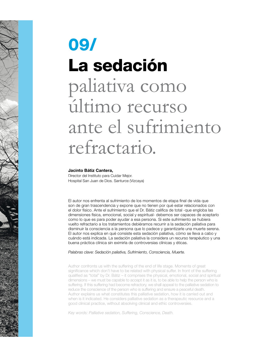 09_Batiz 331 | 09 La sedación paliativa como último recurso ante el sufrimiento refractario.