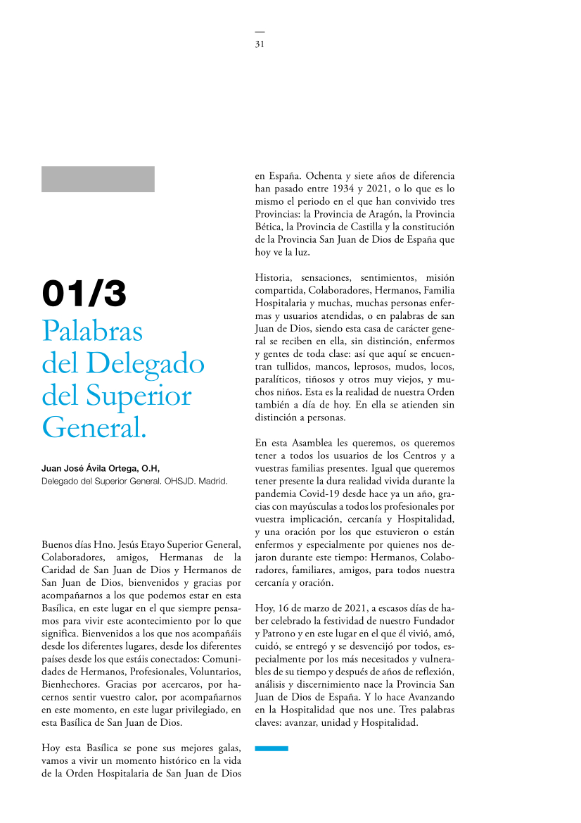 LH_330_art_01_03 330 | 01-3 Palabras del Delegado del Superior General