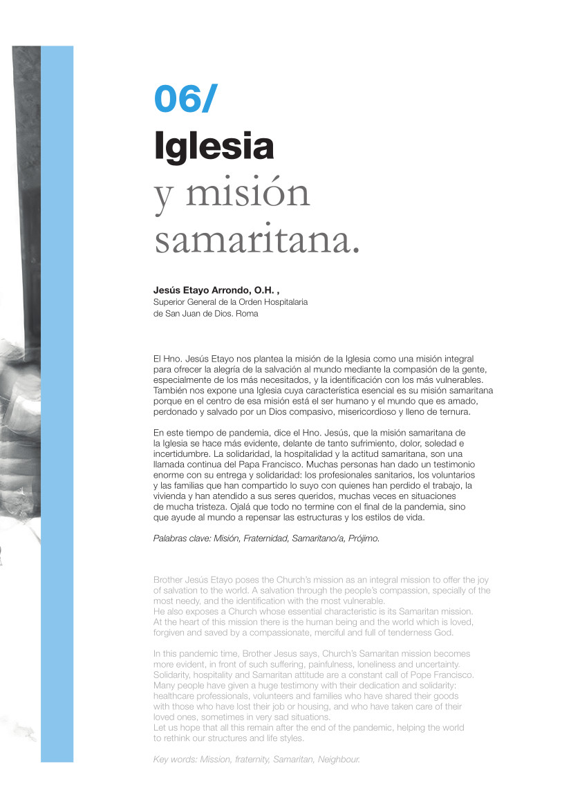 Labor Hospitalaria 2021-1_329_art 06 329 | 06 Iglesia y misión samaritana