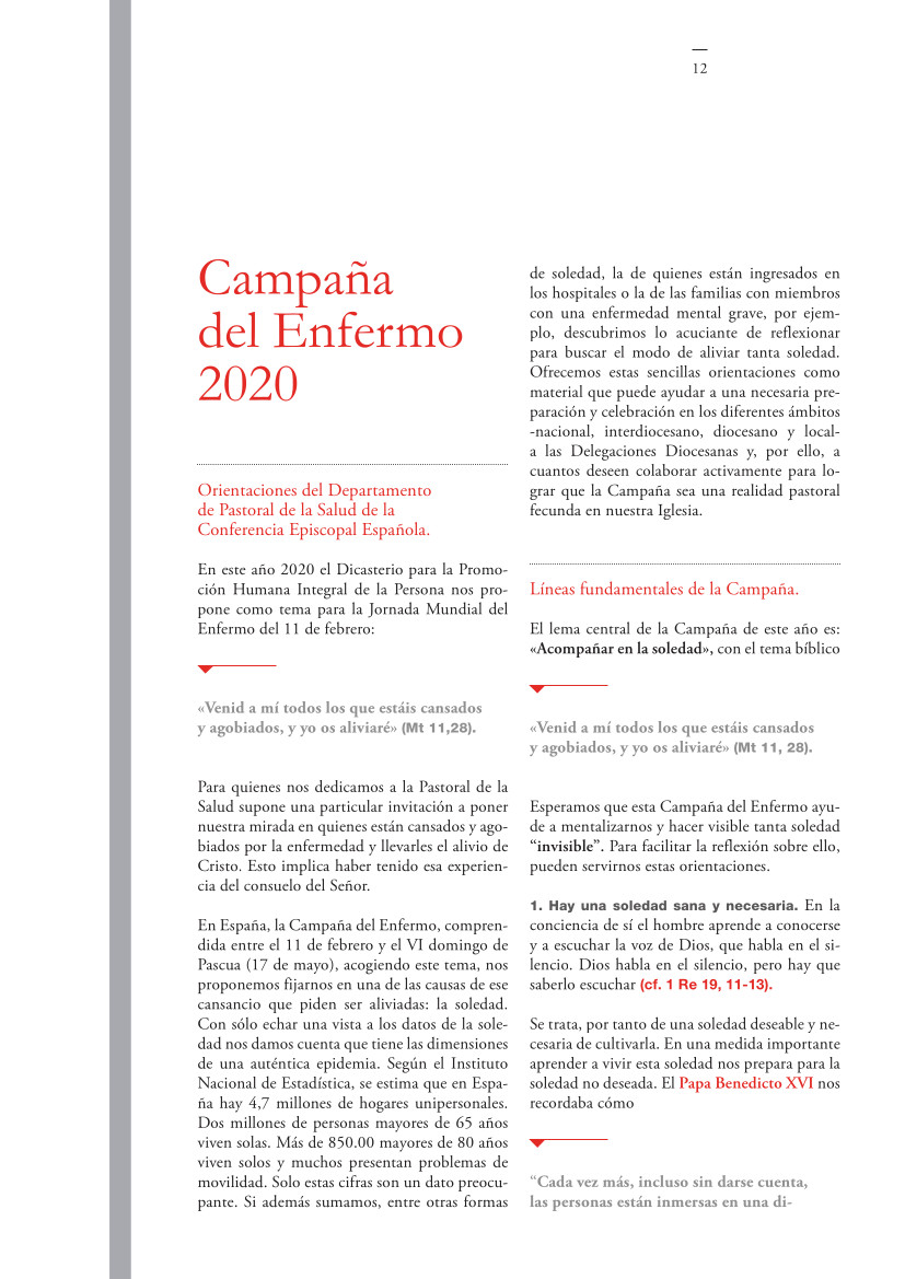 Labor Hospitalaria_2020-1_326_00_dia del enfermo 326 | Campaña del Enfermo 2020