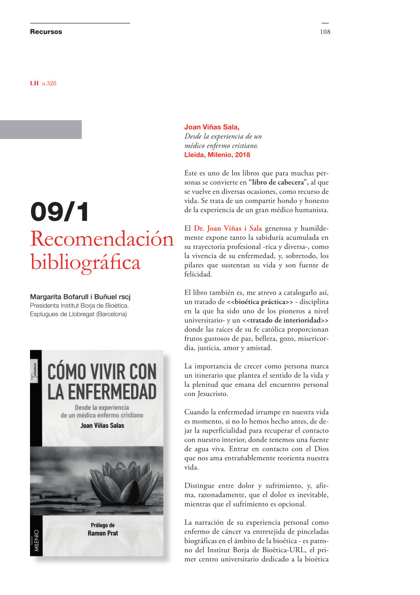 Labor Hospitalaria_2020-3_328_RECURSOS 328 | Recursos – Recomendación bibliográfica