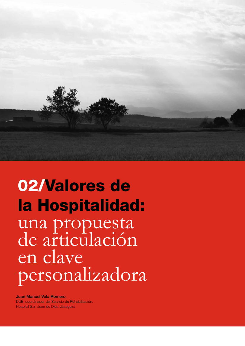Labor Hospitalaria_2014-2_309_art2_ok 309 | 02 Valores de la Hospitalidad: una propuesta de articulación en clave personalizadora