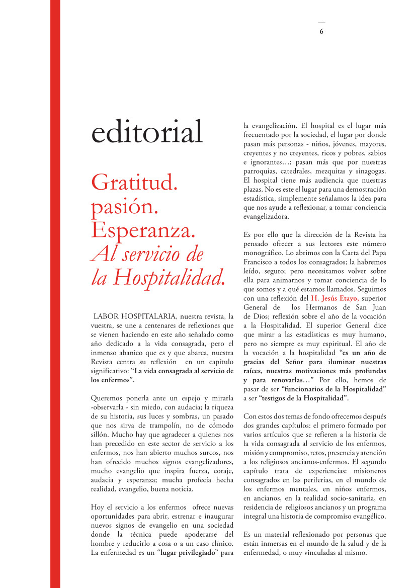 Labor Hospitalaria_2015-2_312_editorial NUM.312 | editorial