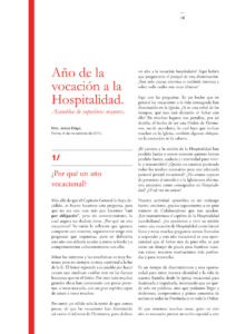 312 | Año de la vocación a la Hospitalidad