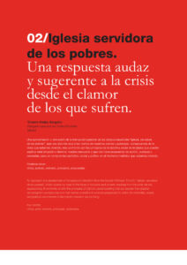 313 | 02 Iglesia servidora de los pobres. Una respuesta audaz y sugerente a la crisis desde el clamor de los que sufren