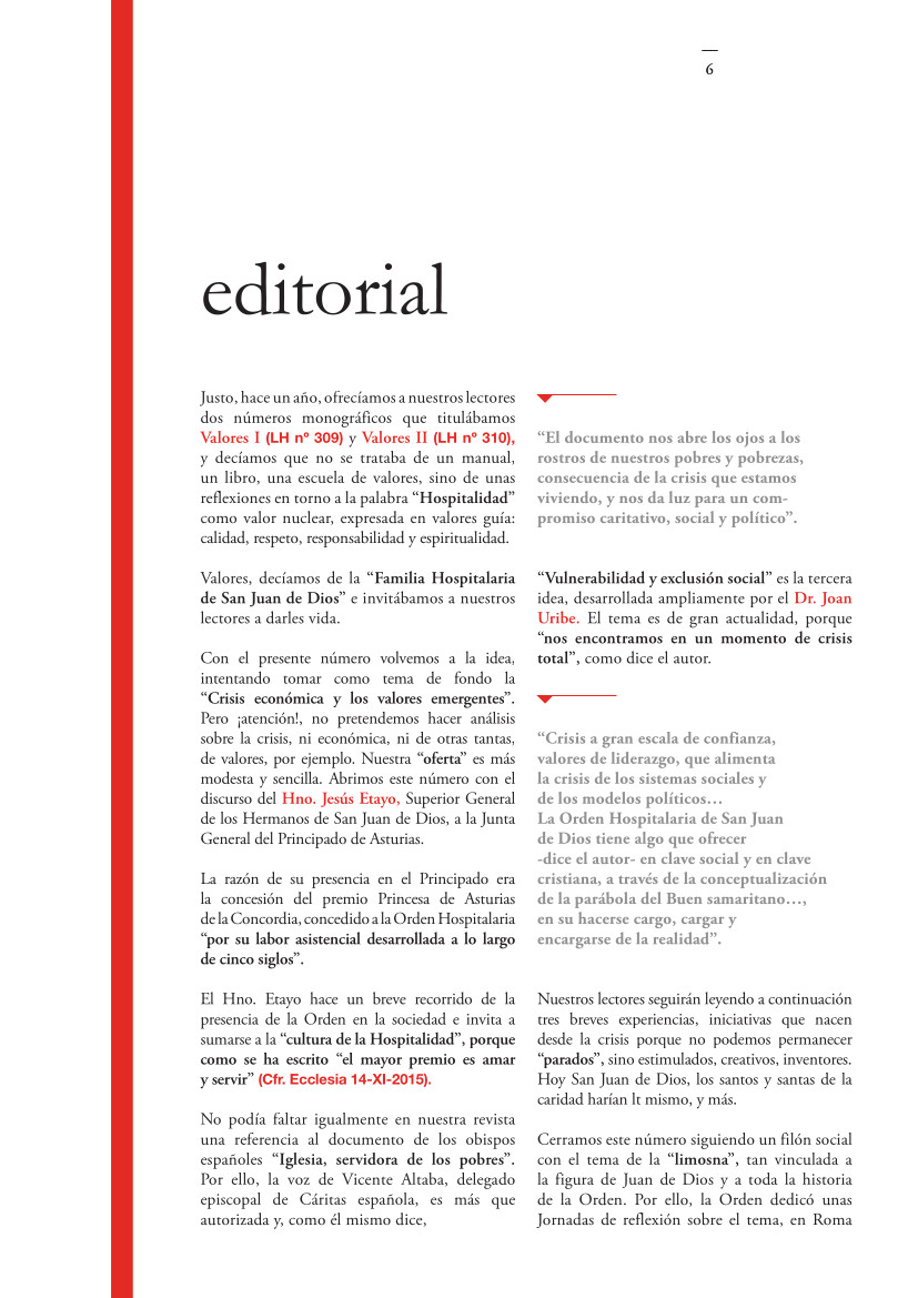 Labor Hospitalaria_2015-3_313_editorial NUM.313 | editorial