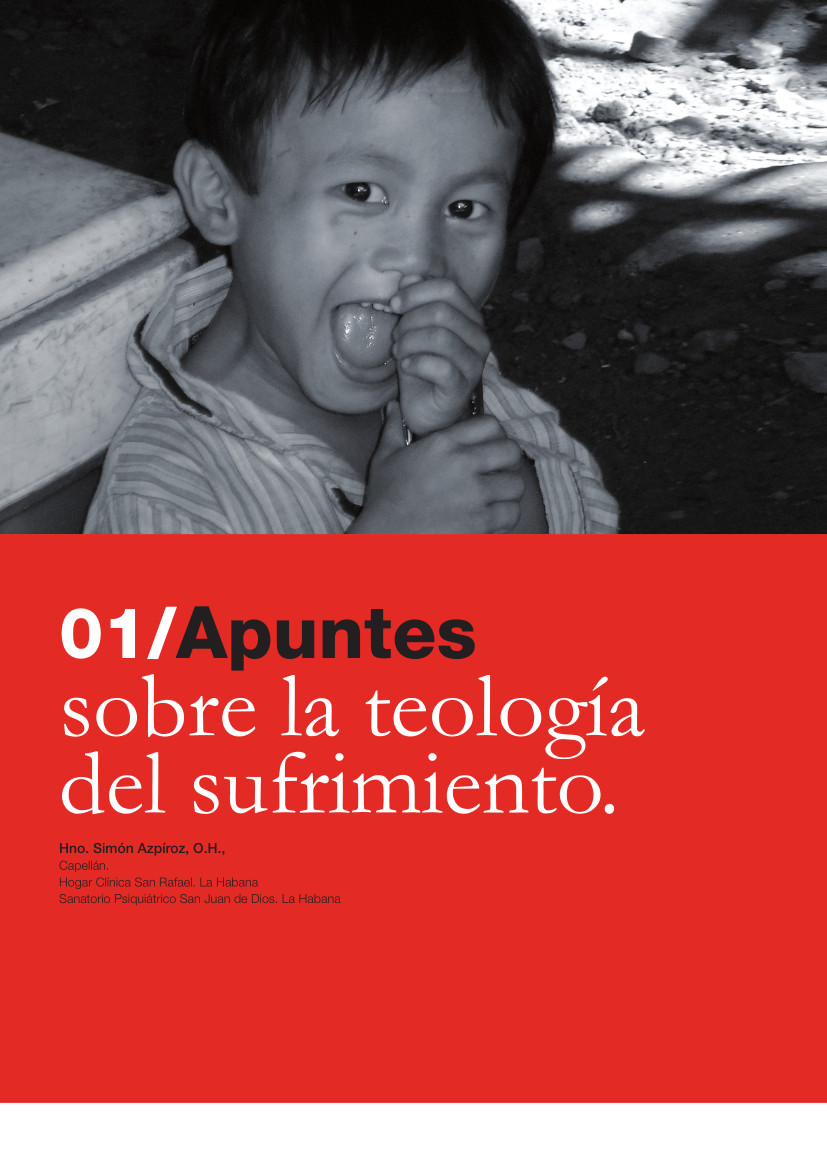 Labor Hospitalaria_2016-2_315_01 315 | 01 Apuntes sobre la teología del sufrimiento
