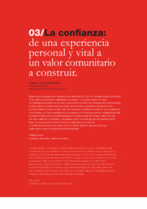 315 | 03 La confianza: de una experiencia personal y vital a un valor comunitario a construir.