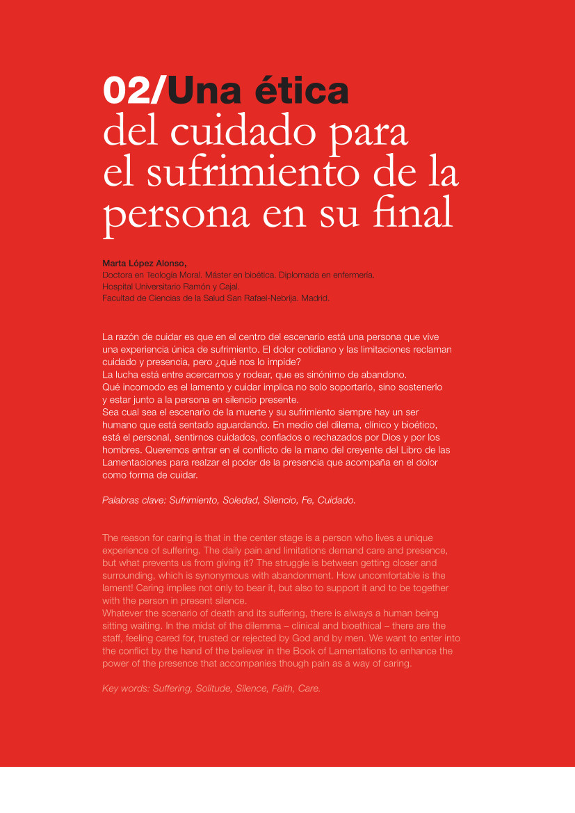 318 02 Una ética del cuidado para el sufrimiento de la persona en su