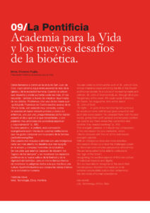 319 | 09 La Pontificia Academia para la Vida y los nuevos desafíos de la bioética