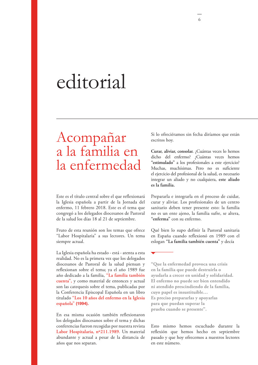 Labor Hospitalaria_2018-1_320_editorial NUM.320 | editorial