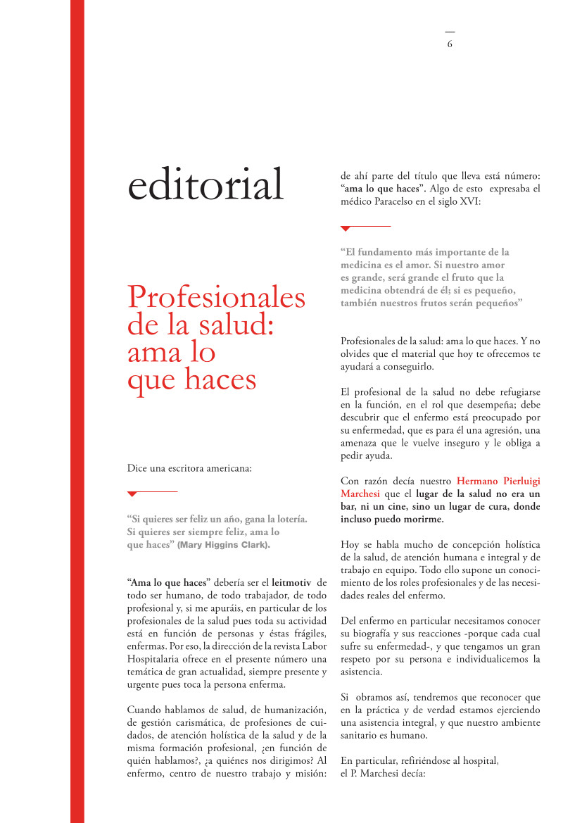 Labor Hospitalaria_2019-2_324_editorial NUM.324 | editorial