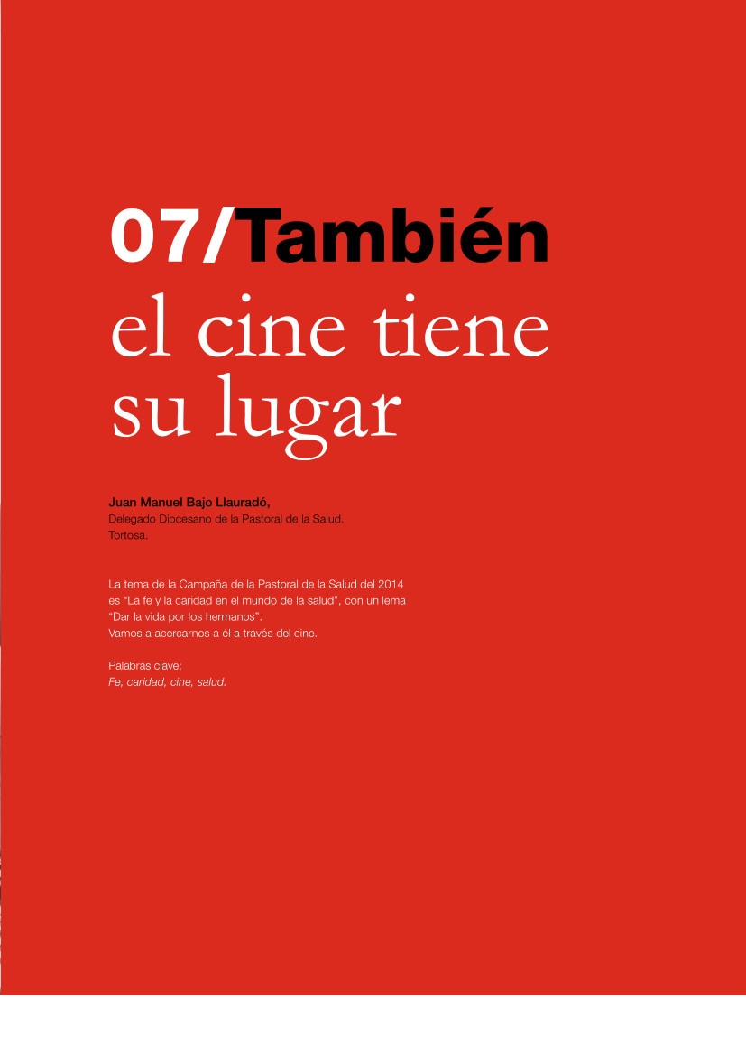 Labor_Hospitalaria_2014_308_art_7 308 | 07 También el cine tiene su lugar